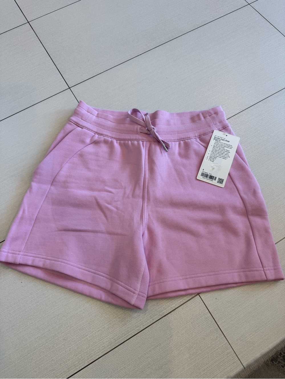 Lululemon NWT Size 8 Women's Pink Drawstring Lounge Shorts